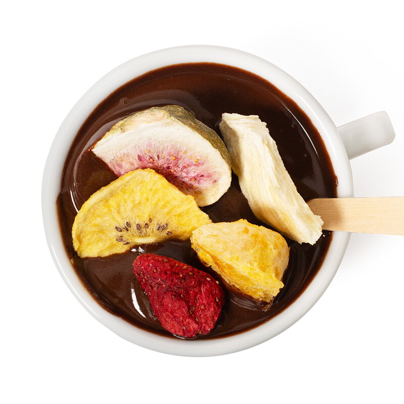 Fondue z gorzkiej czekolady z suszonymi owocami (190g)