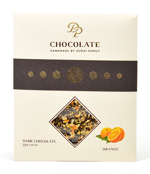 Czekolada stołowa Basic gorzka z pomarańczą (70g)