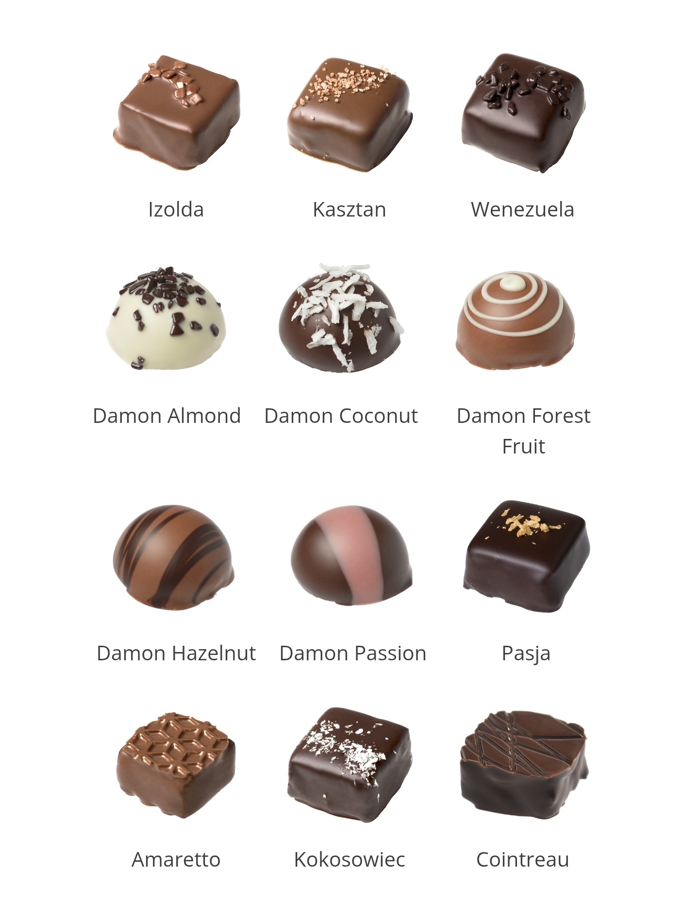 Pudełko prezentowe z pralinami 300g