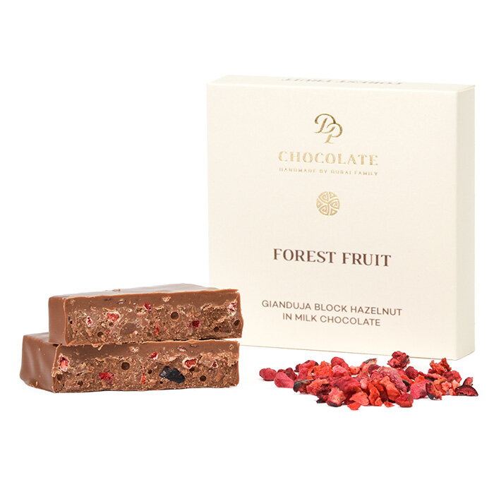 Gianduja Block Owoce leśne z orzechami laskowymi (30g)