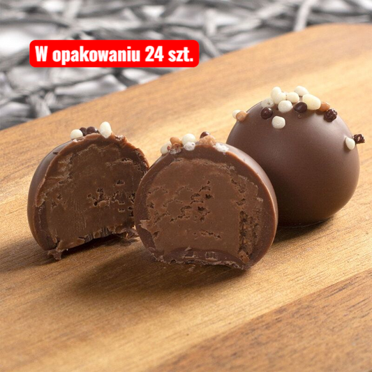 Luksusowe cukierki truflowe z orzechami laskowymi