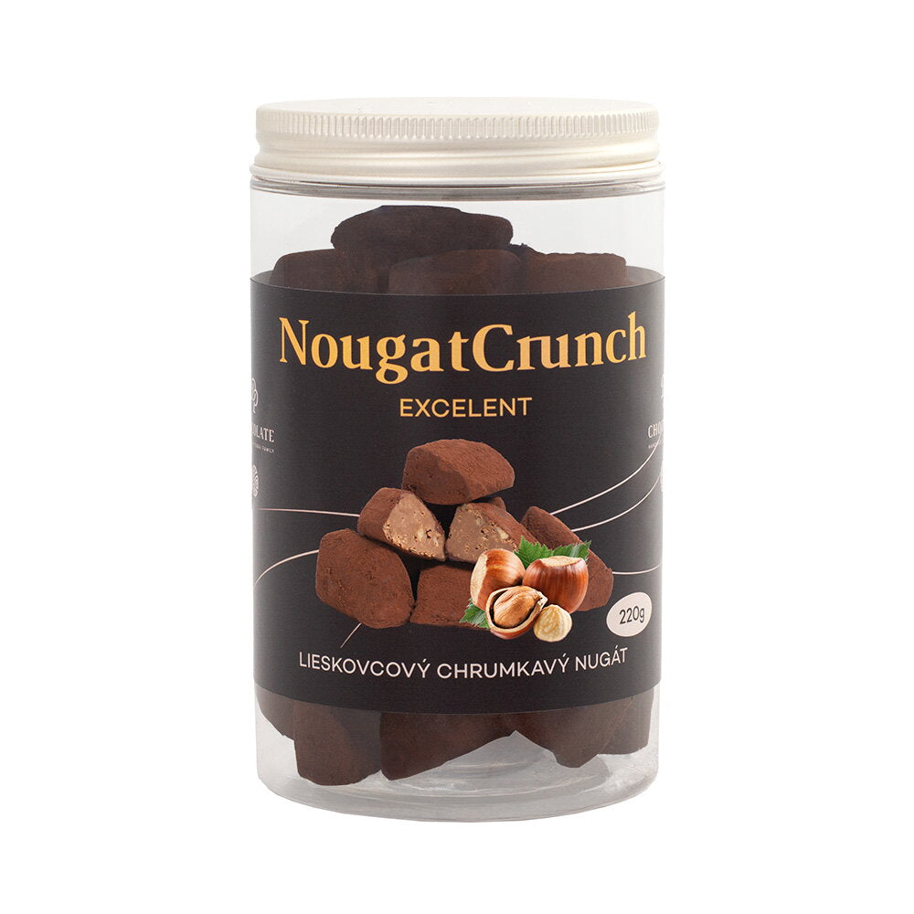 Nugat z orzechów laskowych z chrupką (220g)