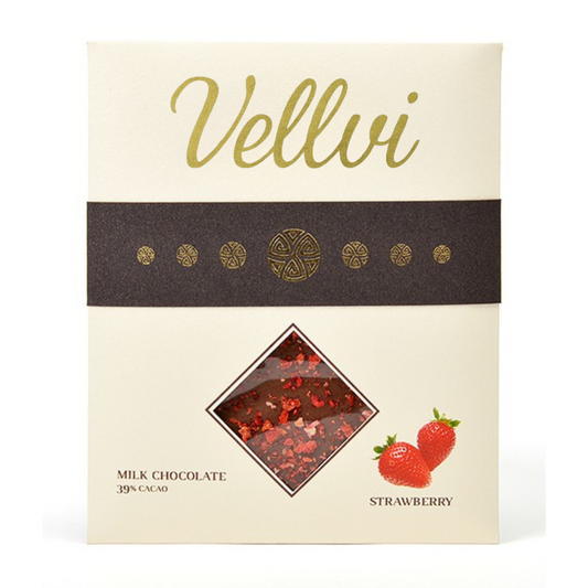 Podstawowa czekolada mleczna z truskawkami (70g)