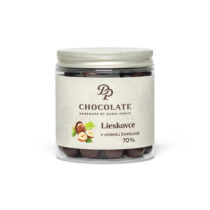 Drażetki - Orzechy laskowe w gorzkiej czekoladzie (150g)