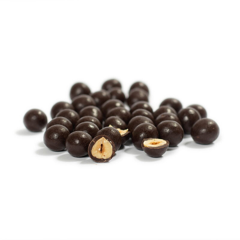 Drażetki – Orzechy laskowe w gorzkiej czekoladzie (240g)