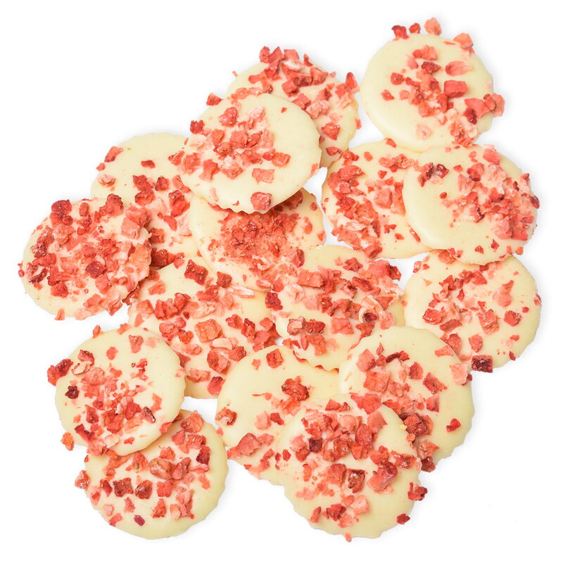 ChocoChips - Biała czekolada z truskawkami (160g)