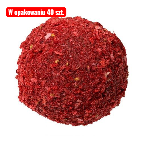 Luksusowe cukierki truflowe o smaku truskawkowym