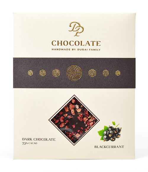 Czekolada stołowa Basic gorzka z czarną porzeczką (70g)