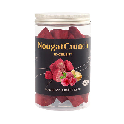 Malinowy nugat z orzechami nerkowca (220g)