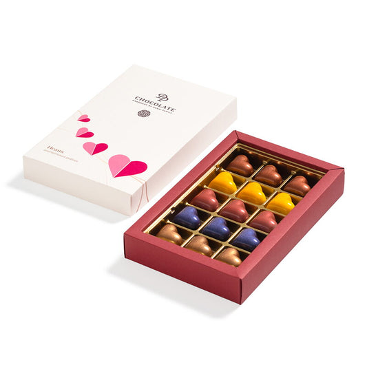 Luksusowa Bombonierka Serca Walentynkowe (135g)