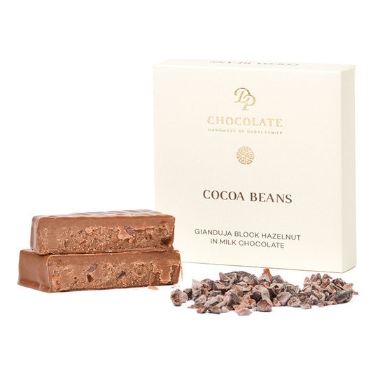 Blok Gianduja z orzechami laskowymi i ziarnami kakaowca (30 g)