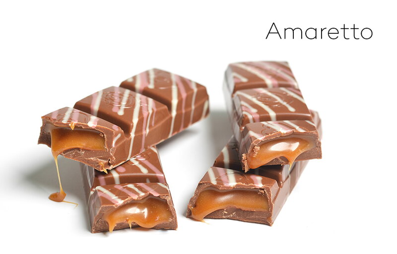 Batony czekoladowo-karmelowe Amaretto (4x35g)